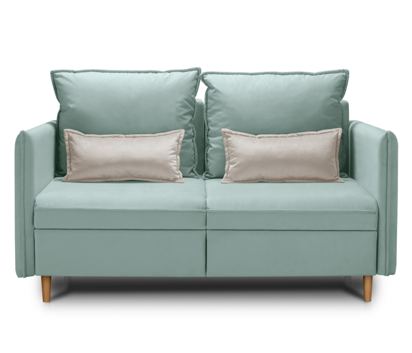 Дизайнерские диваны для гостиной, Диван кровать прямой со спальным местом Оливер 120, микровелюр