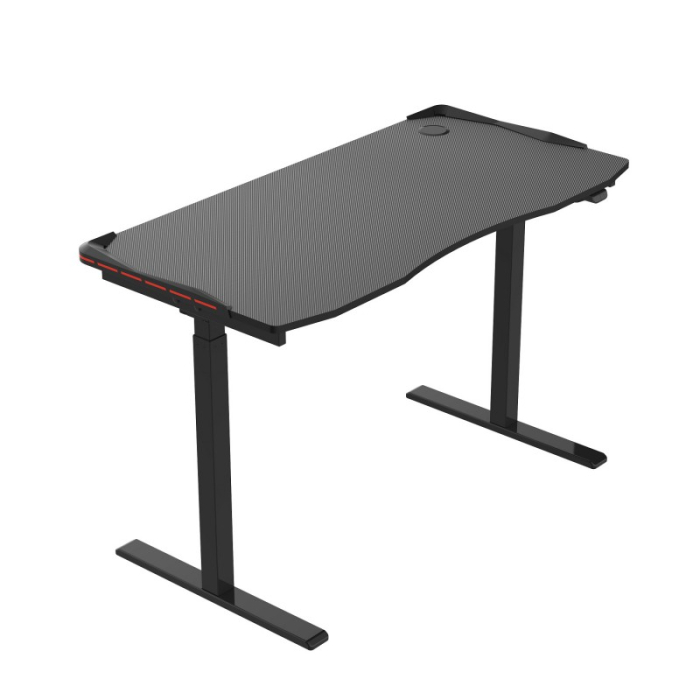 , Стол для компьютера с электроприводом и RGB-подсветкой FoxGear FG-IE-47B