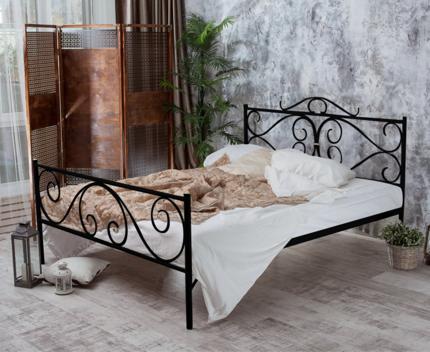 Кованые кровати, Кованая кровать Валенсия 1.6 с двумя спинками