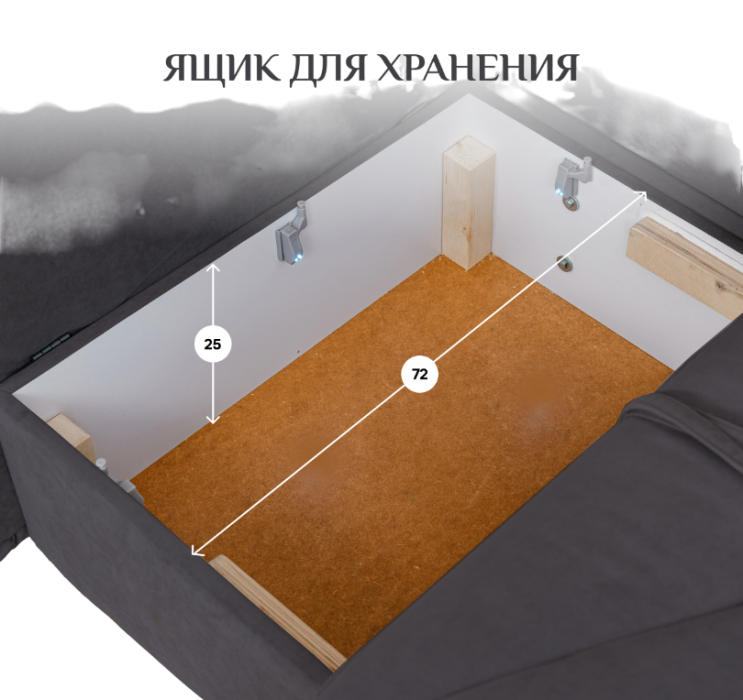 Детские диваны, Диван 1010, правый угол