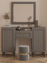 Туалетный столик Валенсия (1335х420х900) (золото)