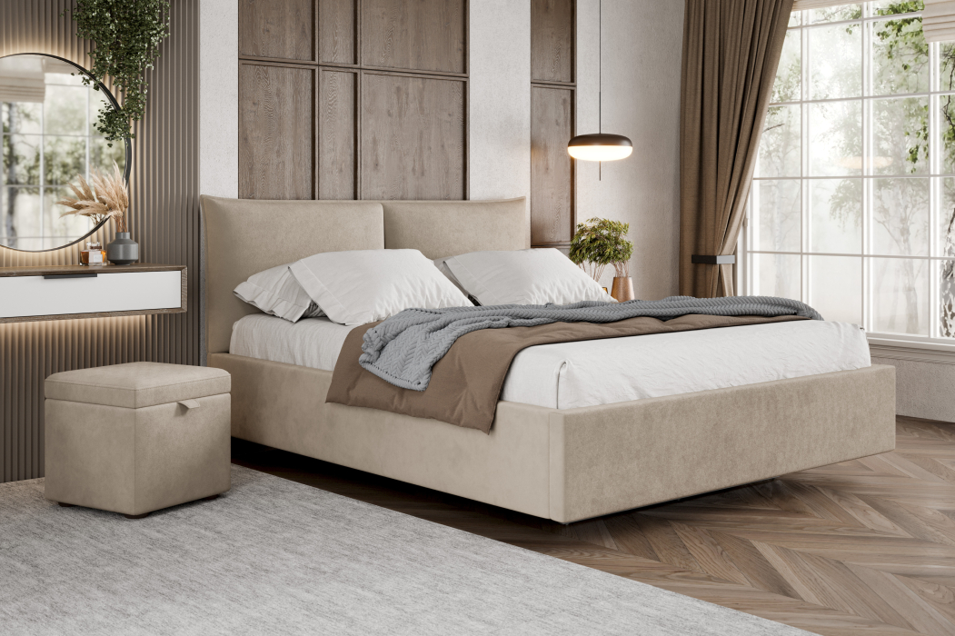 Мягкая кровать, Кровать Премьера 1400 с подъёмным механизмом