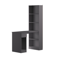 Стеллажи, Шкаф комбинированный Лайт 10.01, темно-серый