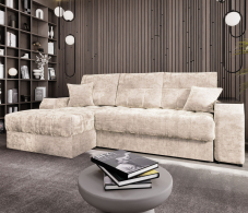 Диваны угловые в гостиную, Угловой диван-кровать Лас-Вегас левый, шенилл