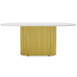 Стол Барон О 160 х 90 (золотые ноги)