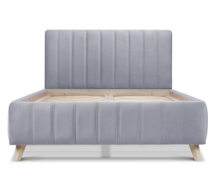 Кровать с мягким изголовьем Монако 140, микровелюр