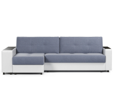 Диваны угловые в гостиную, Диван-кровать угловой Атланта 2 еврокнижка,велюр+экокожа