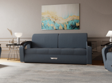 Диваны с ящиком для белья, Прямой диван Дубай-1 ППУ, велюр