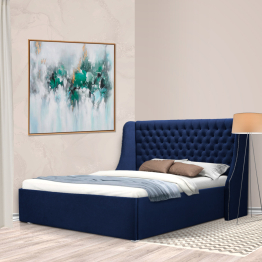 Кровать с мягким изголовьем Пандора 1800, микровелюр