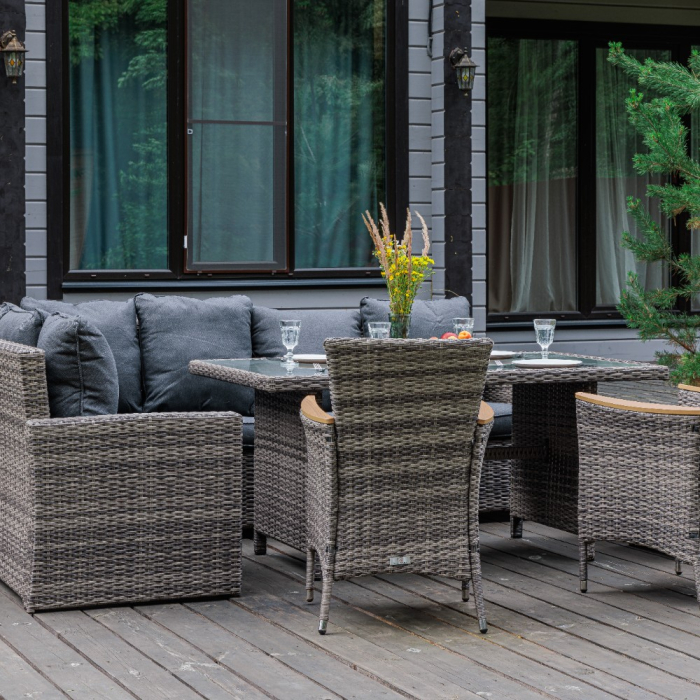 Комплекты мебели, Комплект ZORRO WOOD DOUBLE серый