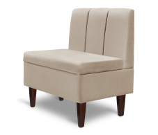 Кухонные уголки, Диван прямой на ножках Лео 66, микровелюр