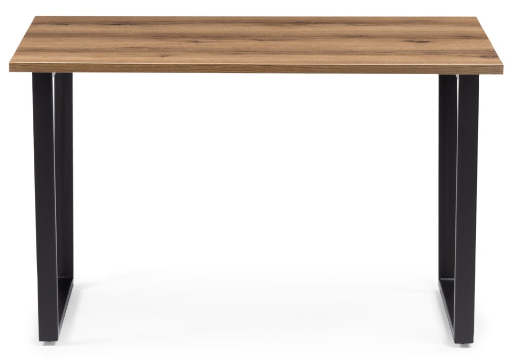 Обеденные столы, Стол деревянный Лота Лофт 120 25 мм (черный матовый)