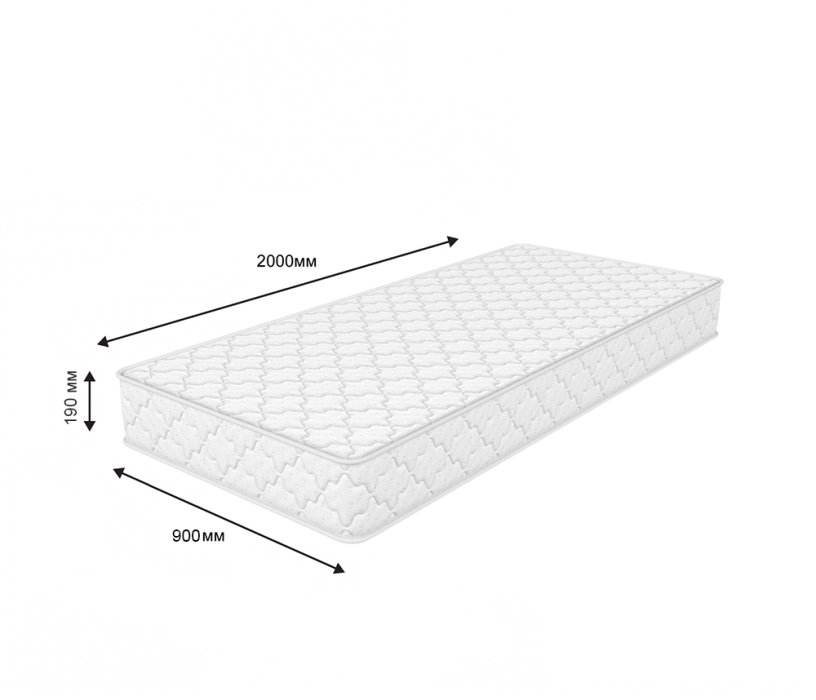 900 x 2000, Матрас Соня Матрасова Оливия (Jacgard) 90х200 см