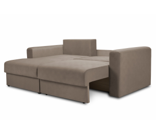 Диван угловой еврокнижка со спальным местом Мэдисон, микровелюр