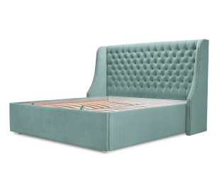 Кровать с мягким изголовьем Пандора 1400, микровелюр