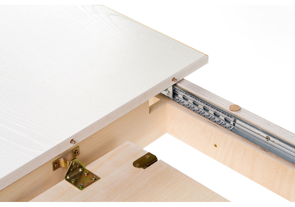 Обеденные столы, Стол деревянный Балмет молочный/золото