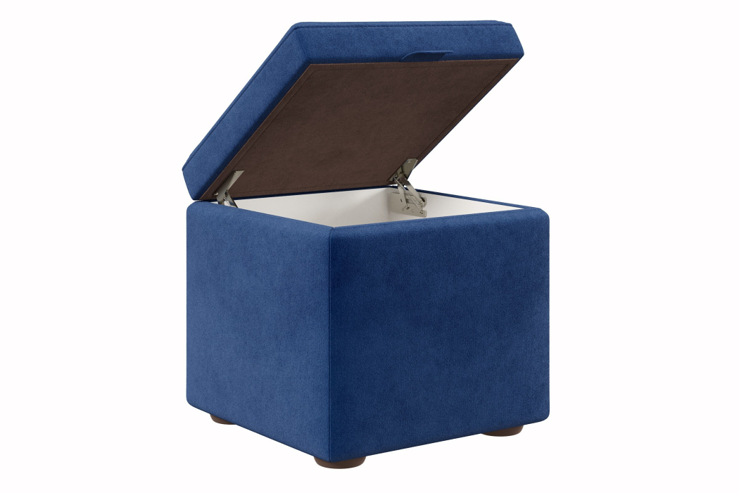 Пуф в прихожую, Пуф 01 мягкий 45*45*45 с подъемным механизмом велюр