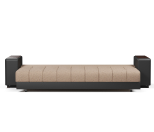 Диван прямой Дубай 2 еврокнижка рогожка+экокожа