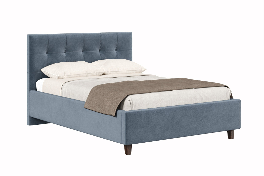 Мягкая кровать, Кровать Турин 1400, велюр