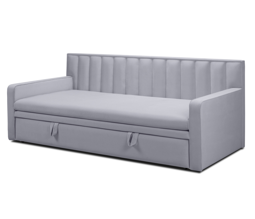 Мягкая кровать, Кровать тахта Манхэттен НПБ 1600, микровелюр