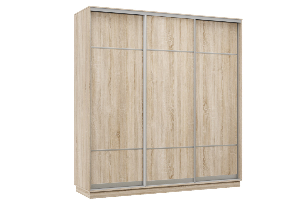 Шкафы-купе 3-х дверные, Шкаф-купе Премьер Лайт 58 (08;08;08) трехдверный