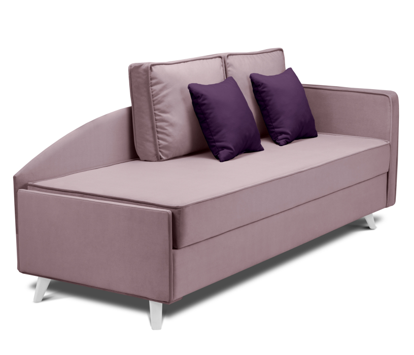 Мягкая кровать, Кровать тахта угловая Альфа  с подъемным механизмом, микровелюр