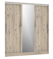 Шкафы-купе 3-х дверные, Шкаф-купе 3-дв  Strike 1800 зеркало/лдсп  (в2105*ш1800*г595)