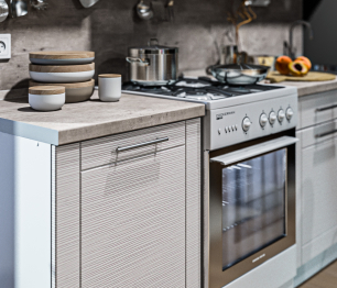 Кухонный гарнитур Натали Белый/МДФ Онденс/МетрополитанR5