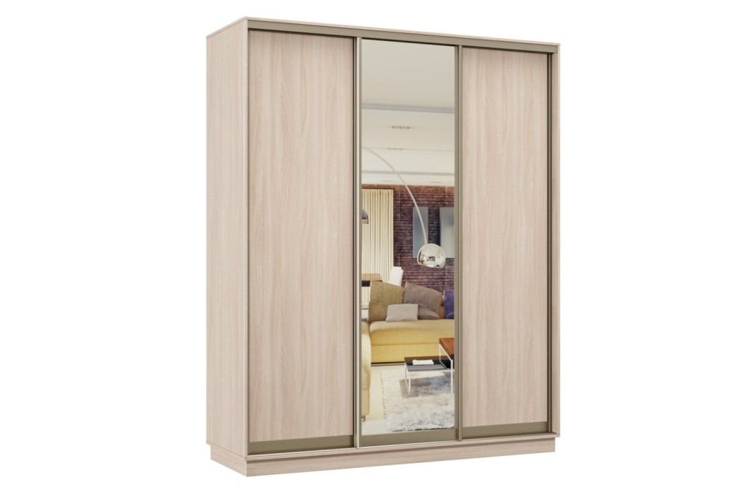 Шкафы-купе, Шкаф-купе Премьер 36 Ясень шимо светлый