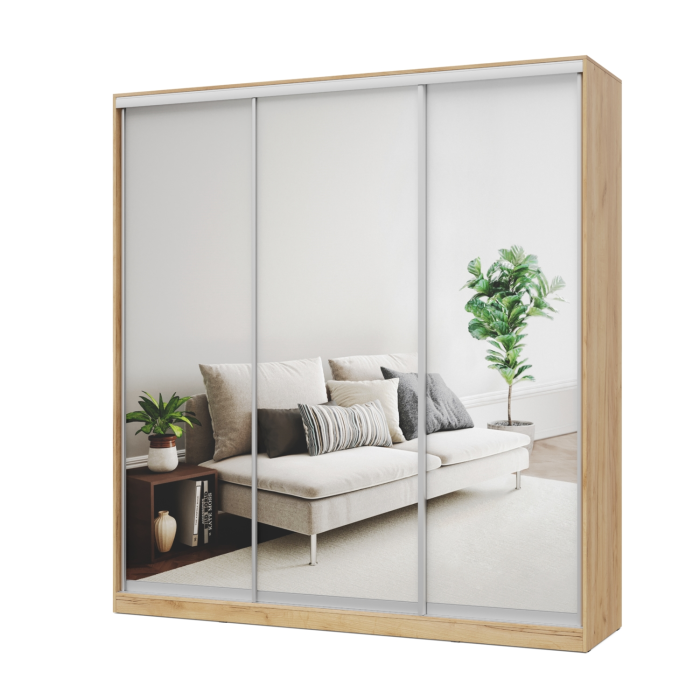 Шкафы-купе 3-х дверные, Шкаф-купе 3-дв  Роланд Р223  (в2360*ш2200*г590)