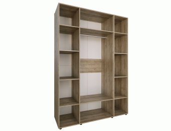 Спальня Scandica Oslo (модуль 555) Шкаф для одежды и белья 4-дв Зеркало