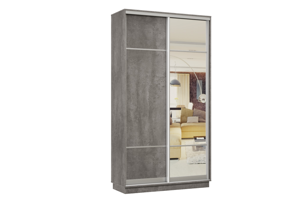 Шкафы-купе 2-х дверные, Шкаф-купе Премьер Лайт МИНИ 04 (08;11) двухдверный