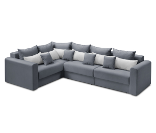 Диван угловой Мэдисон Лонг со спальным местом, микровелюр