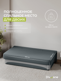 Бескаркасный диван-кровать Клиффорд 2000*930 мм велюр