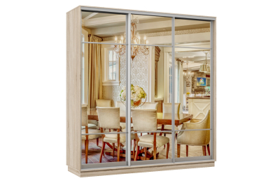 Шкаф-купе Премьер Лайт 33 (11;11;11) трехдверный