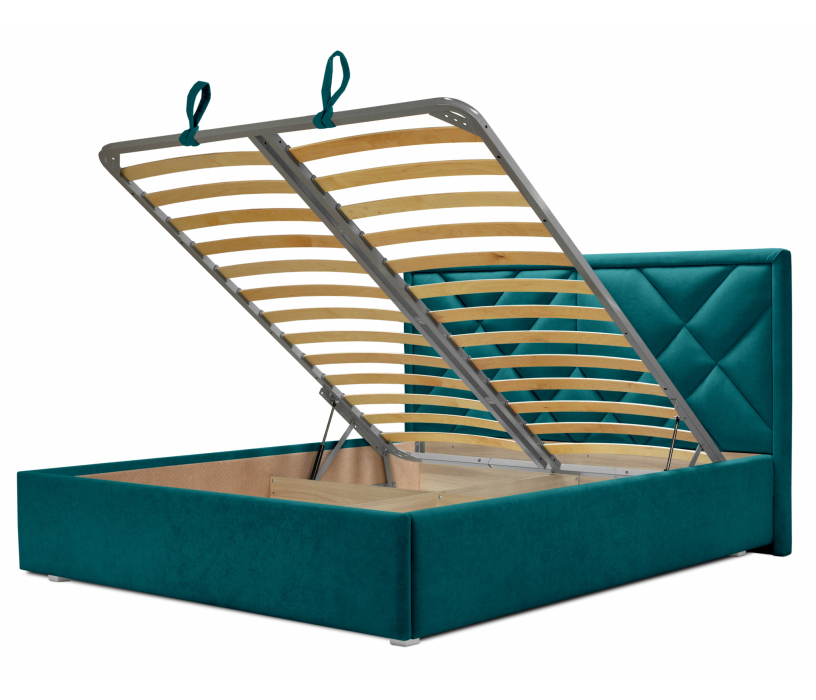 Мягкая кровать, Кровать с мягким изголовьем Сидней 180 с подъемным механизмом