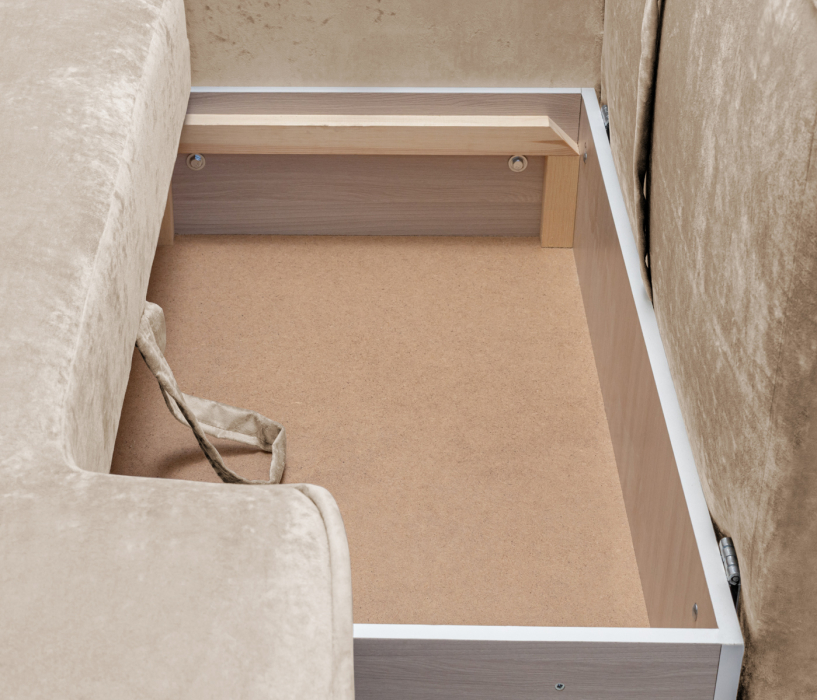 Диваны еврокнижки, Диван угловой "Бали"со спальным местом, микровелюр