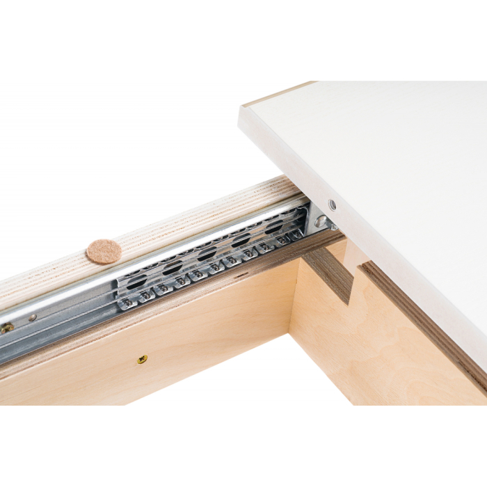 Обеденные столы, Стол деревянный Бевье молочный/золото