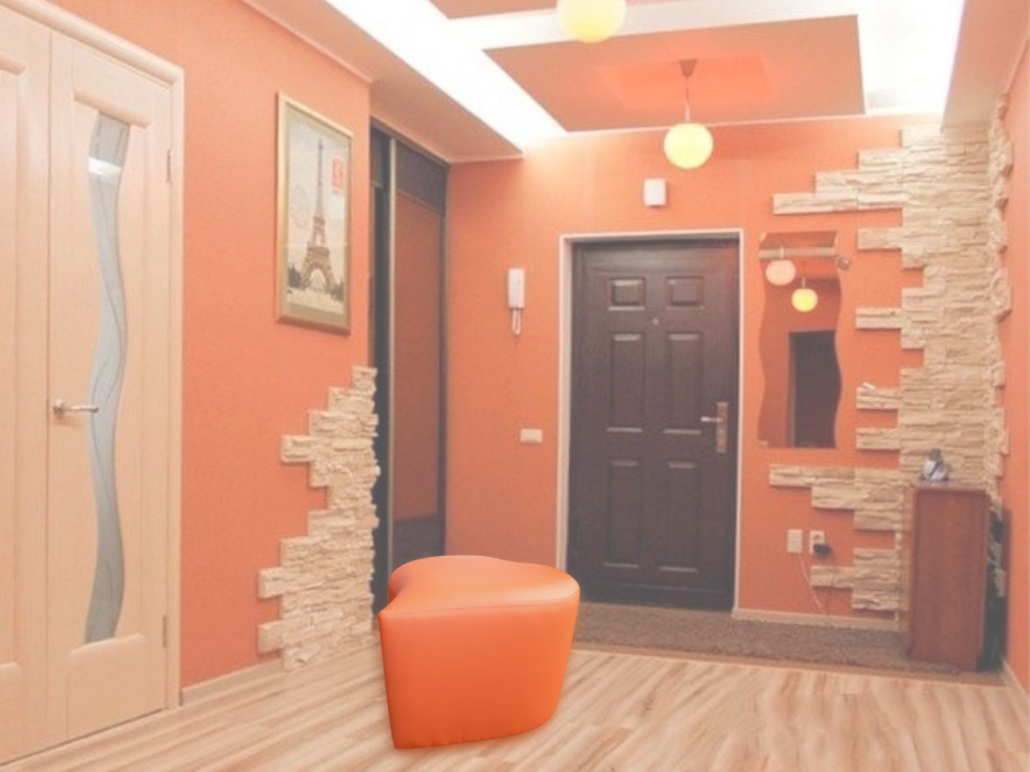 Новинки, Пуф сердце эко-кожа