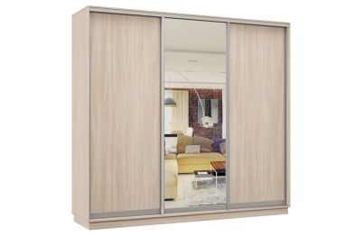 Шкаф-купе Премьер Лайт 62 (02;01;02) трехдверный