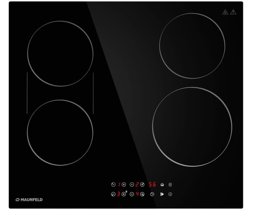 Встраиваемые варочные панели, Варочная панель электрическая MAUNFELD CVCE594BD