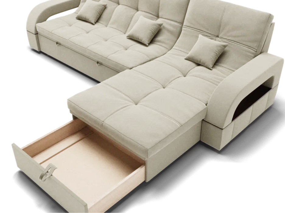 Диваны модульные угловые, Модульный диван Майами-2,микровелюр,антивандальная ткань,венеция