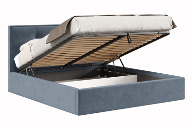 Кровать Римини 1800 с подъёмным механизмом, велюр