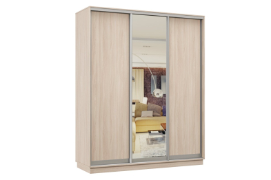 Шкаф-купе Премьер Лайт 43 (02;01;02) трехдверный