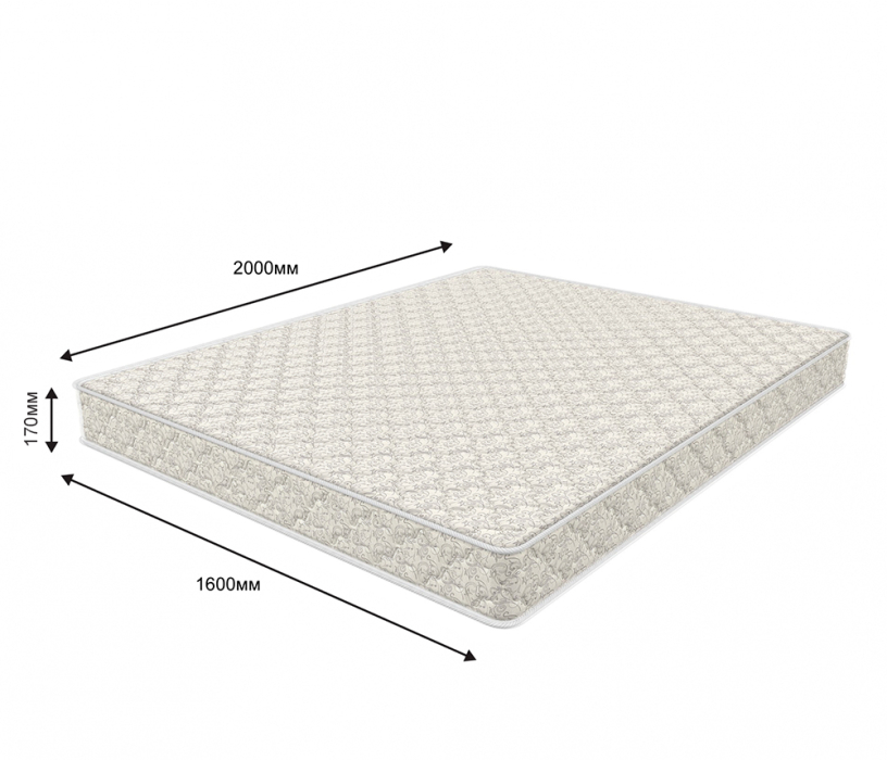 1600 x 2000, Матрас Соня Матрасова Schaum TFK (Jacgard) 160х200 см