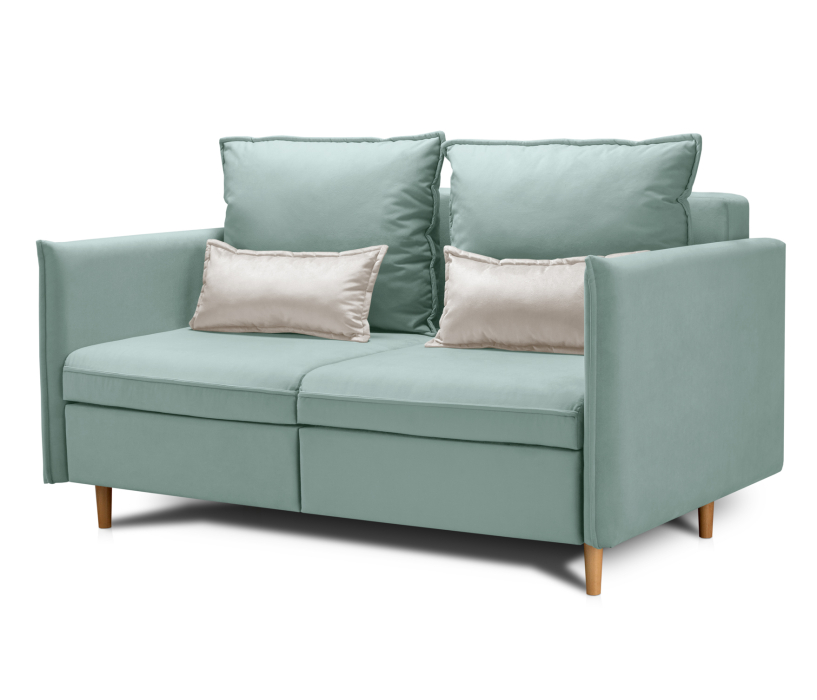 Дизайнерские диваны для гостиной, Диван кровать прямой со спальным местом Оливер 120, микровелюр