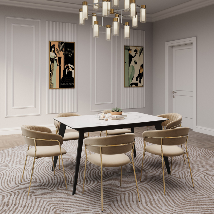 Стулья, Комплект стульев Whispered Fusion, золотой (Комплект 2 шт)