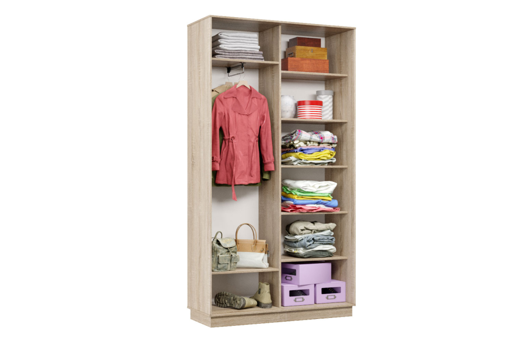 Шкафы-купе, Шкаф-купе Премьер Лайт 01 (08;08) двухдверный