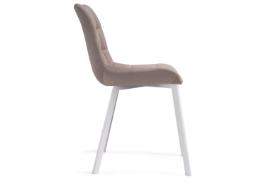 Стул Челси велюр (опры белые)