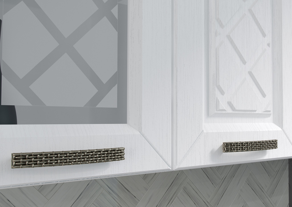 Кухонные гарнитуры, Кухня Агава 1,6 м Акация Белая/Мята МДФ